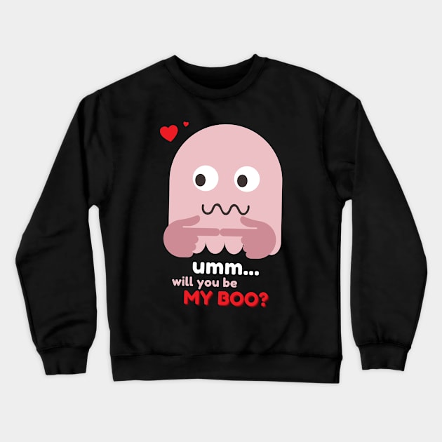 Will You Be My Boo? Crewneck Sweatshirt by fwerkyart